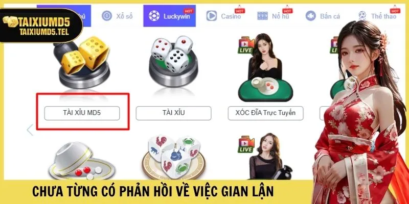 Chưa từng có phản hồi về việc trò chơi tại Luck8 gian lận