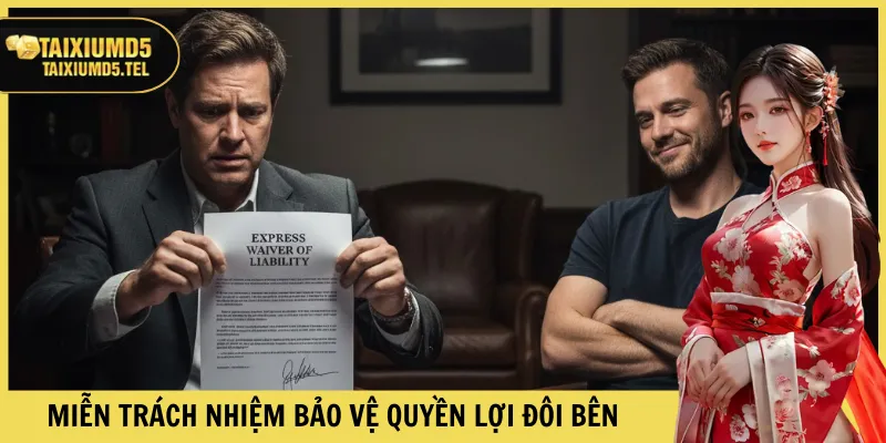 Miễn trách nhiệm bảo vệ quyền lợi đôi bên